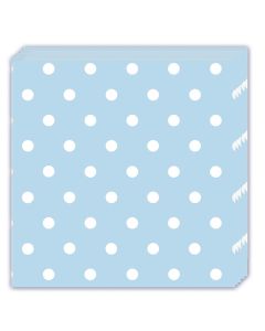 NAPKINS BLUE DOTS THREE PLY 33X33CM 20CT-PRO-80717