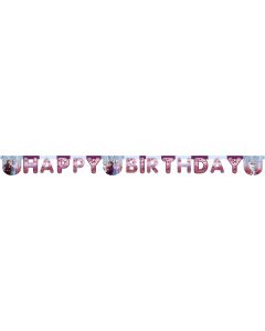 FROZEN II SPARKL HAPPY BDAY LTR DIE CUT BANNER 1CT-PRO-91132