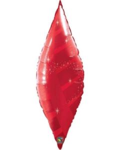 38 INCH FOIL TAPER SWIRL RUBY RED 1CTL-QUA-15569