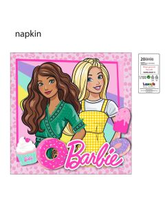 BARBIE TWO PLY PAPR NAPKIN 33X33CM 20CT-LCY-84964