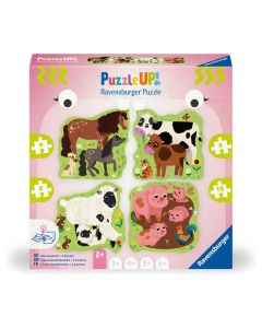 RAVENSBURGER PUZZLE UP 4-6-8-10PC FARM ANIMALS-RVG-12004001