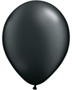11 INCH LATEX RND PRL ONYX BLK 100CTP-QUA-43770