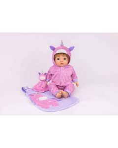 TINY TREASURES SLEEPY UNICORN DOLL-KDK-KK6395