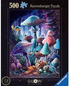 RAVENSBURGER 500PC PUZZLE MOONLIGHT MUSHROOMS-RVG-12001386