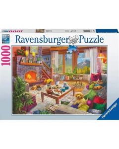 RAVENSBURGER 1000PC PUZZLE COZY CABIN V1-RVG-12000293