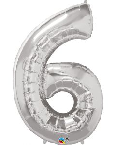 34 INCH FOIL NUMBER 6 SILVER 1CTP-QUA-30421