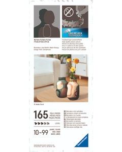 RAVENSBURGER 162PC 3D PUZZLE VASE ABSTRACT BEIGE-RVG-12008074