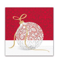 ELEGANT XMAS BALL 3PLY NAPKINS 33X33CM 20CT-PRO-91863