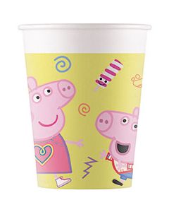 PEPPA PIG MESSY PLAY PAPER CUPS 200 ML 8CT-PRO-91033