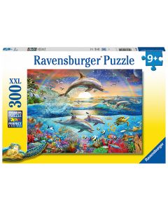 RAVENSBURGER 300PC PUZZLE DOLPHIN PARADISE-RVG-12895