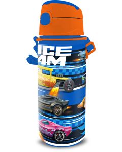 HOT WHEELS ALUMINIUM CANTEEN WITH STRAP 600ML-KIE-84439