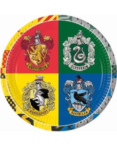 HARRY POTTER HOGWARTS HOUSE PPR PLATE 23CM 8CT NG-PRO-93451