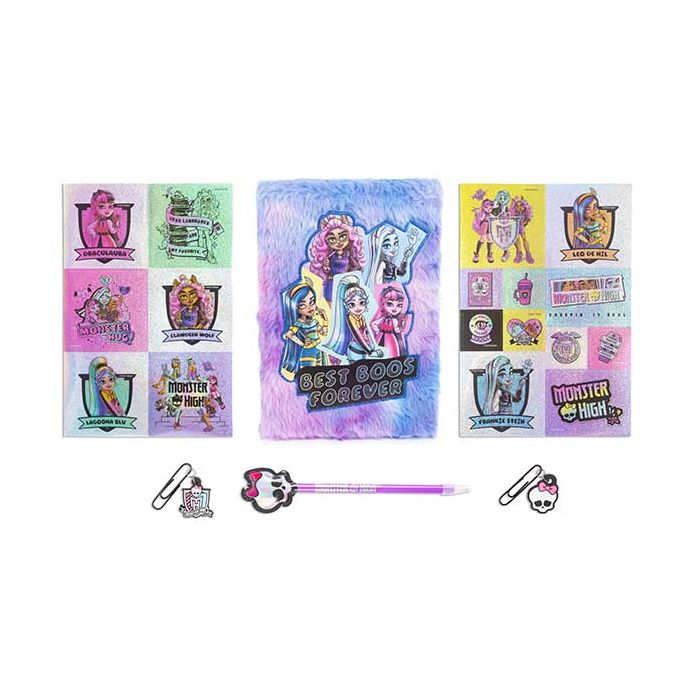 MONSTER HIGH FLUFFY DIARY SET-RMS-71-0004