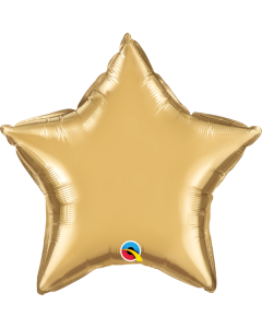 20 INCH FOIL STAR CHROME GOLD 1CTP-QUA-90058