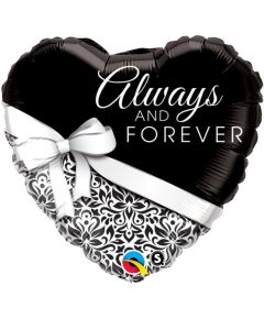18 INCH FOIL HRT ALWAYS AND FOREVER 1CTP-QUA-17084