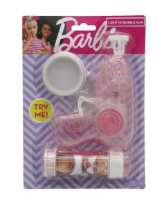 BARBIE LIGHT UP BUBBLE GUN-LCY-82745