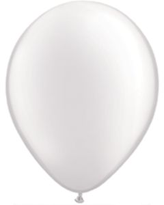 5 INCH LATEX PLAIN RND PRL WHITE 100CTP-QUA-43597