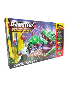 TEAMSTERZ BEAST MACHINES CROC ATTACK WITH 5 CARS-HTI-1417333