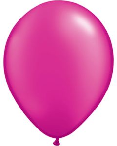 5 INCH LATEX PLAIN RND PRL MAGENTA 100CTP-QUA-99352