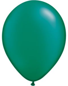 5 INCH LATEX PLAIN RND PRL EMERALD 100CTP-QUA-43581