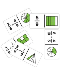 TFC-DOMINOES FRACTION SIMPLE SET B 28P-TFC-11588