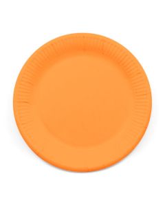 ECO COMP IND ORANGE PAPER PLATES LARGE 23CM 8CT-PRO-90881