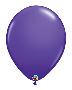 16 INCH LATEX PLAIN ROUND PURPLE VIOLET 50CTP-QUA-82701