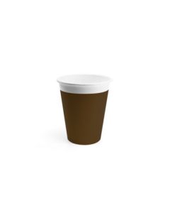 ECO COMP IND BROWN PAPER CUPS 200ML 8CT-PRO-90902