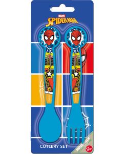 SPIDERMAN ARACHNID GRID 2 PCS PP CUTLERY SET-STO-83767