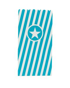 POPCORN BAGS PAPER TURQUOISE 6CTP-PRO-91356