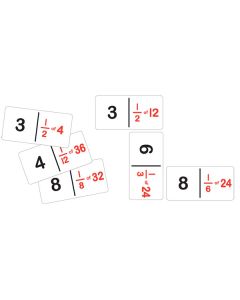 TFC-DOMINOES FRACTION NUMBER SET A 28P-TFC-11584