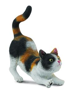 COLLECTA CATS & DOGS SML 3 CLR HOUSE CAT STETCHING-COL-88491