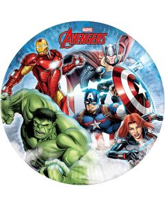 AVENGERS INFINITY STONES PAPR PLATES 23CM 8CT - NG-PRO-93871