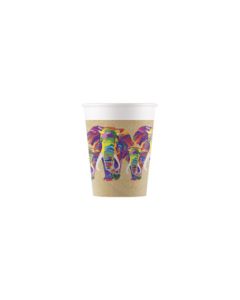 ECO COMPOSTABLE ELEPHANT PAPER CUPS 200ML 8CT-PRO-90605