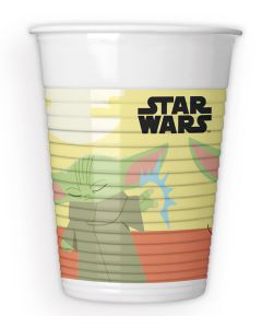 STAR WARS THE MANDALORIAN PLASTIC CUPS 200ML 8CT-PRO-94242