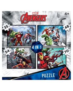 AVENGERS 4 IN 1 PUZZLE (35+48+54+70)-LCY-82106