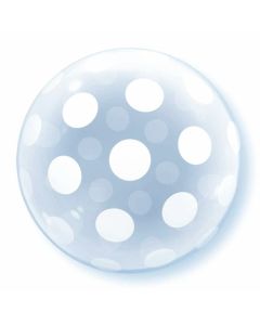 20 INCH DECO BUBBLE POLKA DOTS 1CTP-QUA-16872