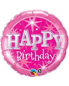 36 INCH FOIL RND SW BDAY PINK SPARKLE 1CTP-QUA-43172
