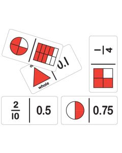 TFC-DOMINOES EQUIVALENT FRACTION/DECIMAL SET A 28P-TFC-11495