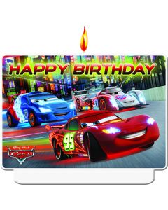 CARS 3 PARTY FAVOR HAPPY BIRTHDAY DÉCOR CANDLE 1CT-PRO-82893
