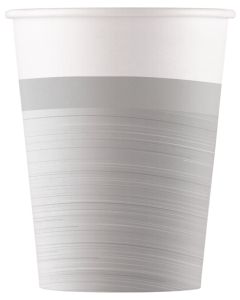 SILVER PAPER CUPS 200ML 8CT-PRO-94787