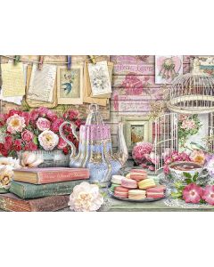 RAVENSBURGER 500PC PUZZLE VINTAGE TEA PARTY-RVG-14838