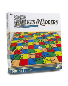 SNAKES AND LADDERS WITH WOODEN BOARD-RMS-R05-1272