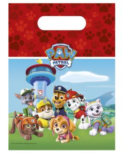 PAW PATROL RDY FR ACTION PLASTIC PARTY BAGS 6CT-PRO-89440