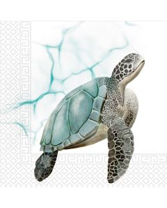 SEA TURTLE 3PLY PAPER NAPKINS 33X33CM 20CT-PRO-92722