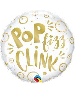 18 INCH FOIL RND POP FIZZ CLINK 1CTP-QUA-15043