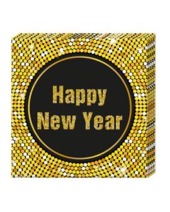 HAPPY NEW YEAR THREE PLY PNAPKINS 33X33CM 20CT-PRO-86931