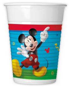MICKEY ROCK THE HOUSE PLASTIC CUPS 200ML 8CT-PRO-94240