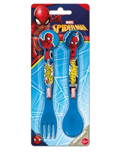 SPIDERMAN 2 PCS PP CUTLERY SET-STO-82346