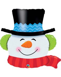 36 INCH FOIL SHAPE SMILIN SNOWMAN 1CTP-QUA-19040